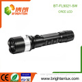 Factory Wholesale 1*18650 Rechargeable Battery Powered Zoom-able 5W Strong Light Emergency 3.7v Rechargeable led Flashlight